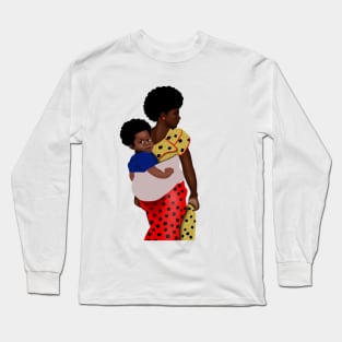 African Mother and Child Long Sleeve T-Shirt